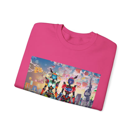Cyber Punk Robot Models Unisex Heavy Blend™ Crewneck Sweatshirt