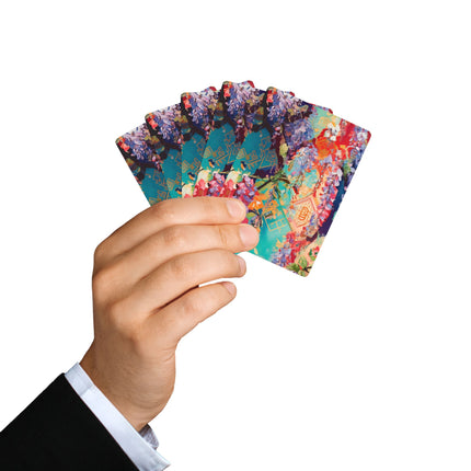 Golden Wisteria Symphony Playing Cards