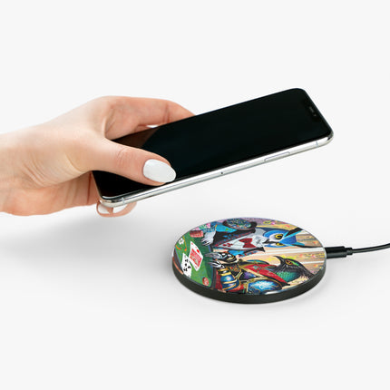 Cyberpunk Owl & Raven Wireless Charger