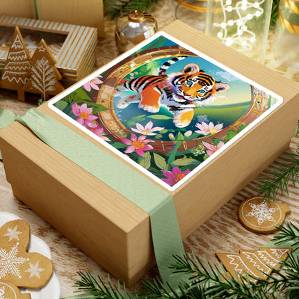 Majestic Tiger Cub Kiss-Cut Stickers (4 Sizes)