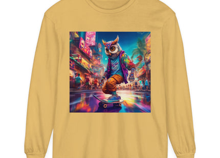 Neon Skater Garment-dyed Long Sleeve T-Shirt