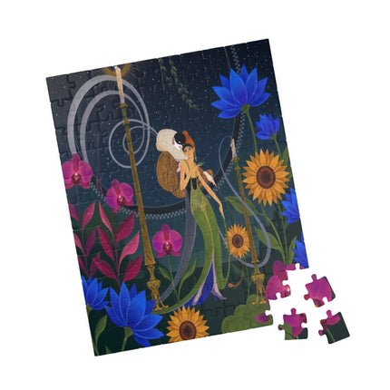 🌙🕯️ The Lady Of The Midnight Garden Puzzle – Art Deco Nocturne