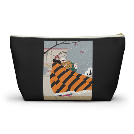 Snowfall Courtesan Cosmetic Bag – Whimsical Winter Elegance