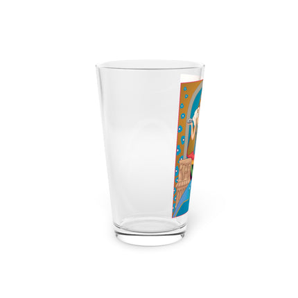 April & Diamond Zodiac Pint Glass