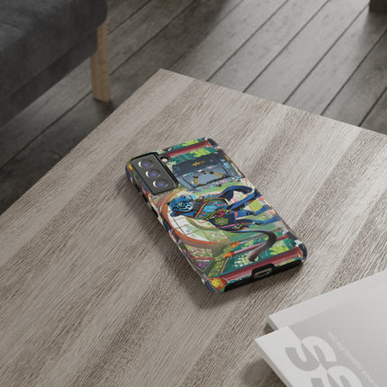Cyber Panther's Hunt Phone Cases