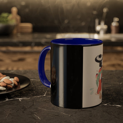 Illustrations of Japanese Toys Pl.020 by Kawasaki Kyosen Colorful Mugs, 11oz