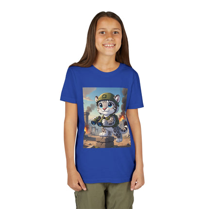 Snow Leopard Lookout Youth Short Sleeve Tee