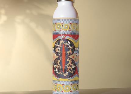 Reproduction of the Shield Frieze by Emile Gilliéron Slim Water Bottle