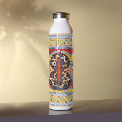 Reproduction of the Shield Frieze by Emile Gilliéron Slim Water Bottle
