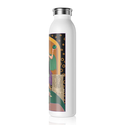 May & Emerald (from the Gem Series) by Sofia Chiostri Slim Water Bottle