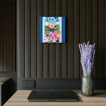 Graceful Enchantment Acrylic Wall Clock