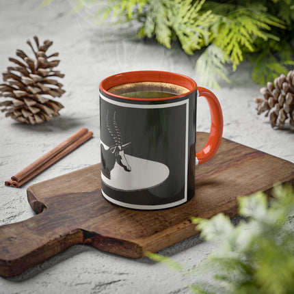 “Goat” (“Blesbok”) by Samuel Jessurun de Mesquita Colorful Mugs, 11oz