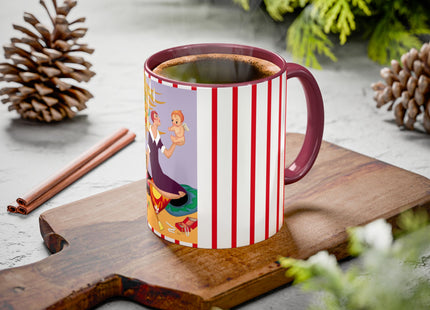 Art Deco Christmas Colorful Mugs (11oz, 15oz)