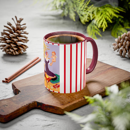 Art Deco Christmas Colorful Mugs (11oz, 15oz)