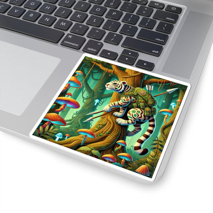 Silent Stripes Kiss-Cut Stickers (4 Sizes)