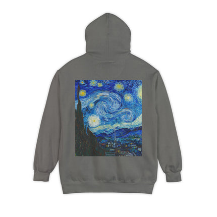 The Starry Night by Vincent Van Gogh Unisex Garment-Dyed Hoodie
