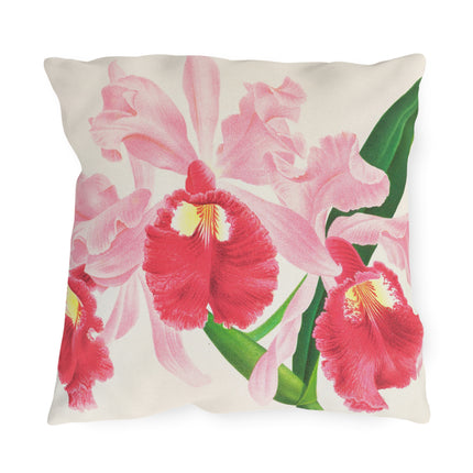 Cattleya Gigas by Jean Jules Linden Outdoor Pillows