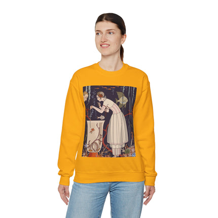 L'Etourdissant Petit Poisson (The Dazzling Little Fish) by George Barbier Heavy Blend™ Crewneck Sweatshirt