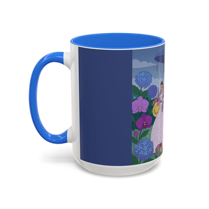 The Lady Of The Garden Tea Party Colorful Mugs – Art Deco Floral Elegance
