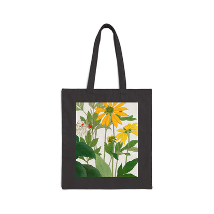 Clerodendrum & Rudbeckia by Tanigami Kônan Cotton Canvas Tote Bag
