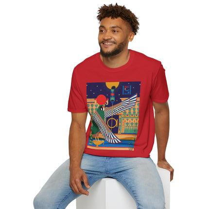 Winged Sun Disc & Falcon T-Shirt – Emblem of Hermes Trismegistus