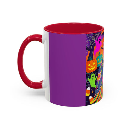 🌈👻 The Rainbow Ghost Masquerade Colorful Mug – Colorful Halloween Charm