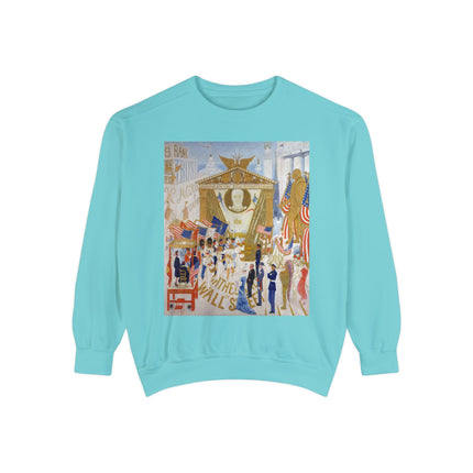 The Cathedrals of Wall Street Unisex Garment-Dyed Sweatshirt