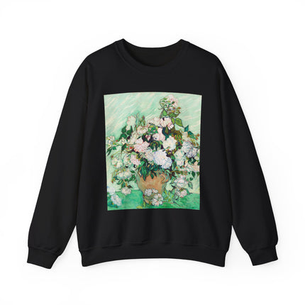 Roses by Vincent Van Gogh Heavy Blend™ Crewneck Sweatshirt