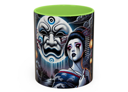 Geisha’s Black Ink Tears Colorful Mugs (11oz, 15oz)
