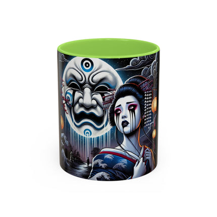 Geisha’s Black Ink Tears Colorful Mugs (11oz, 15oz)