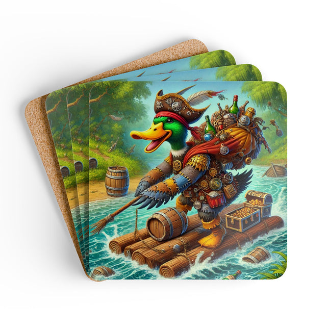 The Daring Drake Corkwood Coaster Set