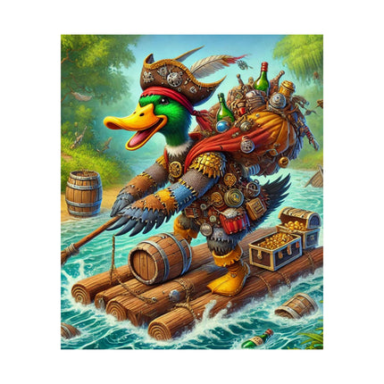 🦆🗺️ The Daring Drake Matte Vertical Poster – Adventure, Freedom & Mythic Storytelling