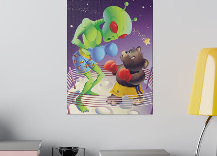 Cosmic Clash Matte Canvas, Stretched, 0.75"