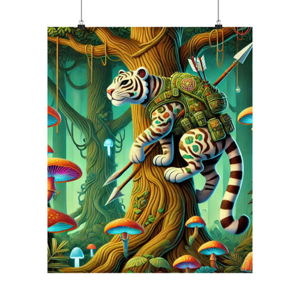 🐅🌿 Silent Stripes Matte Vertical Poster – Mystery, Stealth & Jungle Majesty