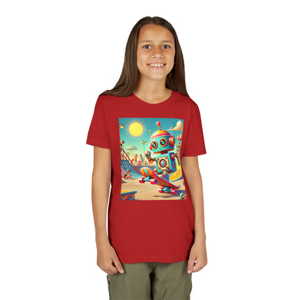 Skate Park Robot Youth Short Sleeve Tee