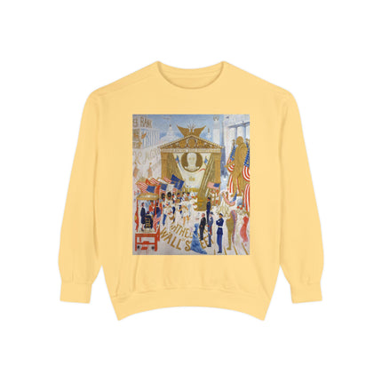 The Cathedrals of Wall Street Unisex Garment-Dyed Sweatshirt