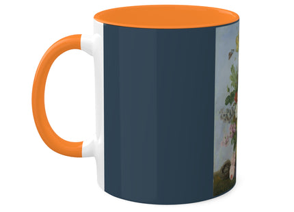 Bouquet of Flowers and a Nest by Sebastian Wegmayr Colorful Mugs, 11oz