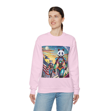 Cyber Punk Robots Unisex Heavy Blend™ Crewneck Sweatshirt