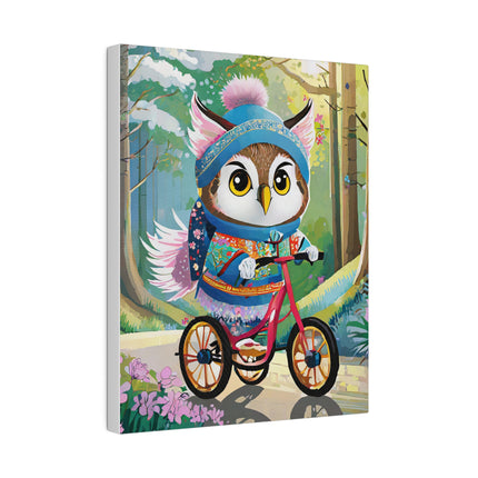Baby Owl Matte Canvas, Stretched, 0.75"