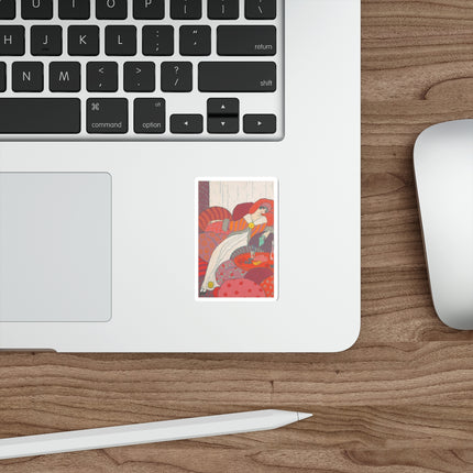 Les Coussins by Georges Lepape Die-Cut Stickers (5 Sizes)