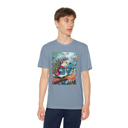 Cute Hedgehog Youth Competitor Tee – Garden Adventure & Whimsical Charm
