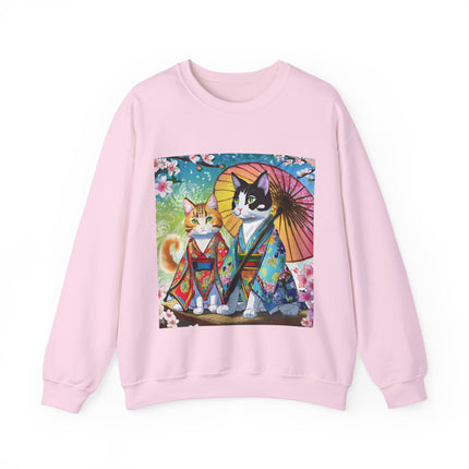 Kimono Kitties Unisex Heavy Blend™ Crewneck Sweatshirt