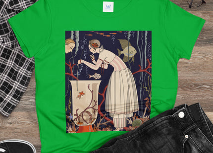L'Etourdissant Petit Poisson (The Dazzling Little Fish) by George Barbier Women's Midweight Cotton Tee