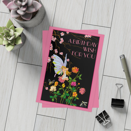 A Birthday Wish for You Postcards (envelopes included) - Bundles of 10, 30, 50 Pieces