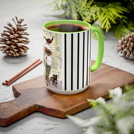 Wrapped in Elegance Colorful Mugs (11oz, 15oz)