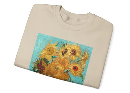 Vase with Twelve Sunflowers by Vincent Van Gogh Heavy Blend™ Crewneck Sweatshirt