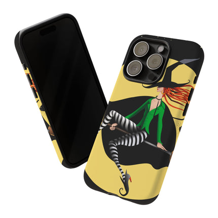 A Witch’s Moonlit Flight Phone Cases