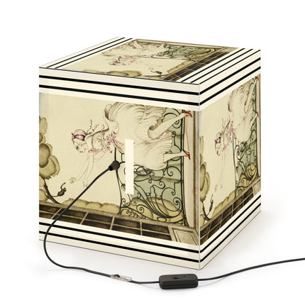Sur talons rouges (On Red Heels) pl 02 by Gerda Wegener Light Cube Lamp