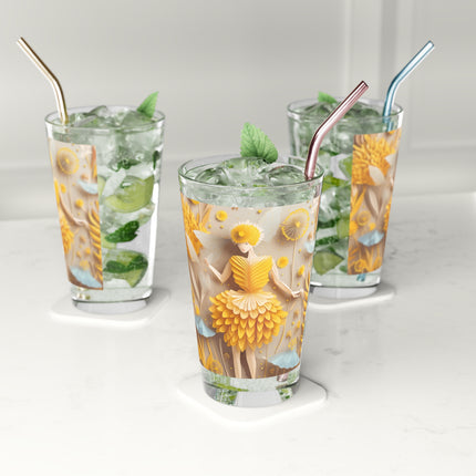 Dandelion Fairy Glass, 16oz