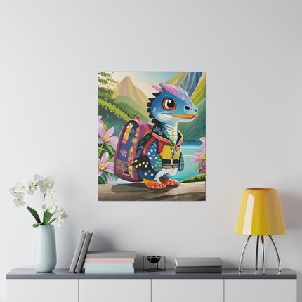 Baby Raptor Matte Canvas, Stretched, 0.75"